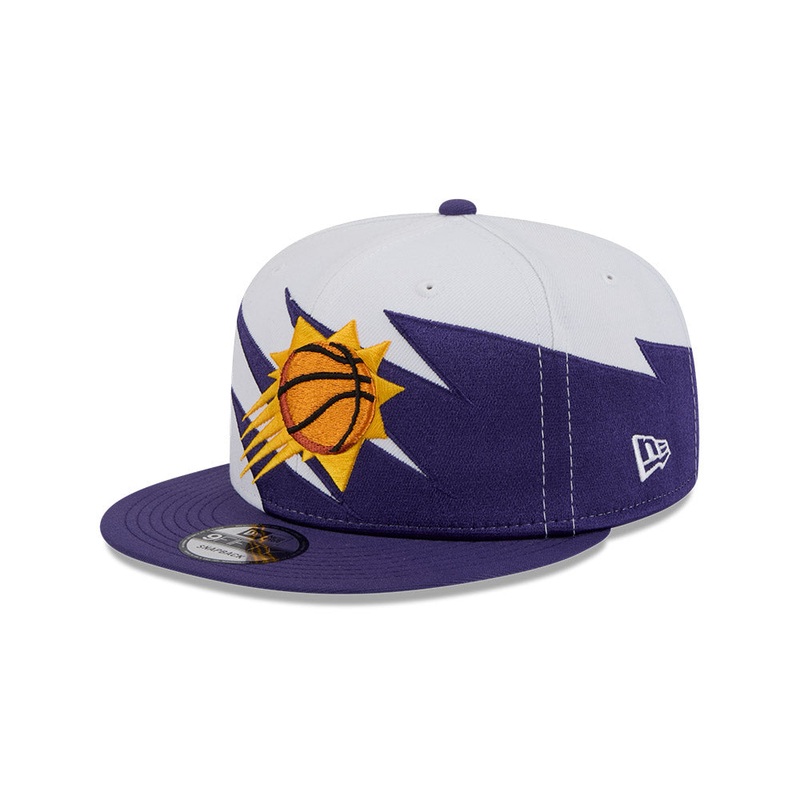 Phoenix Suns New Era JAGGED 9Fifty Snapback Hat = Purple/Orange