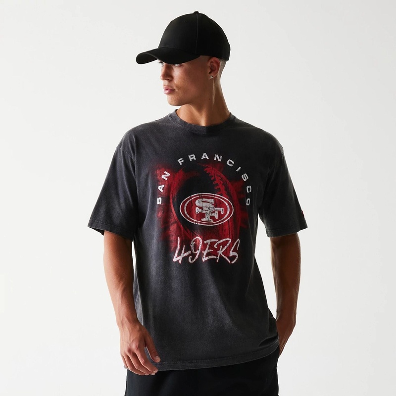 San Francisco 49ers NFL Sport Night Black T-Shirt S