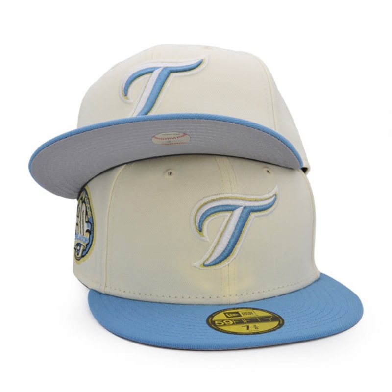 Toronto Blue Jays 30th ANNIVERSARY Exclusive New Era 59Fifty Fitted Hat  Chrome/Sky 6 7/8