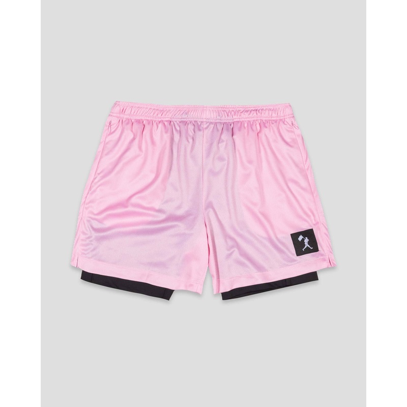 Diamond Air Liner Mesh Training Shorts (Pink) Small