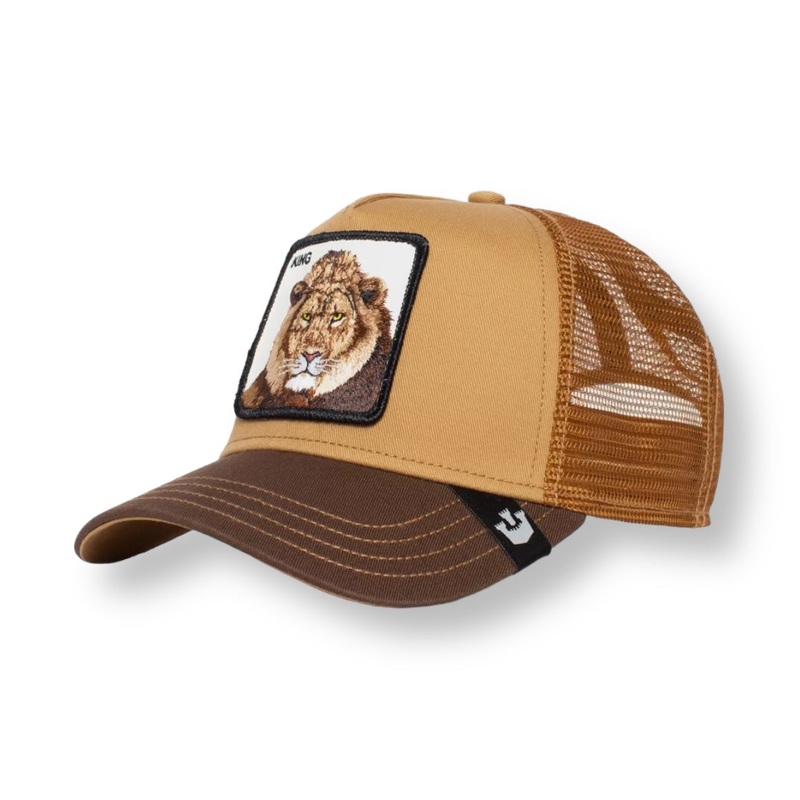 GOORIN BROS THE KING LION (WHISKEY) TRUCKER MESH SNAPBACK