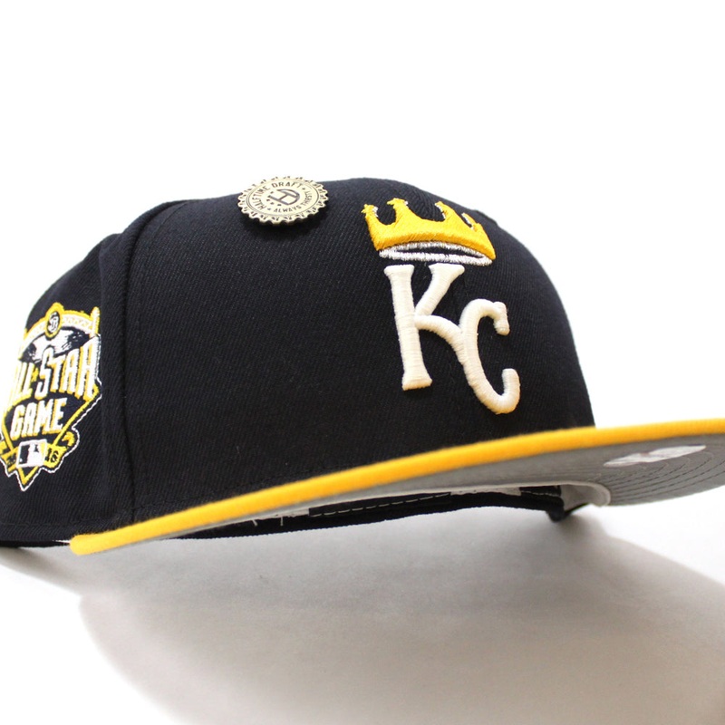 Kansas City Royals 2016 All-Star Game New Era 59Fifty Fitted Hat (Navy Yellow Gray Under Brim) 6 7/8