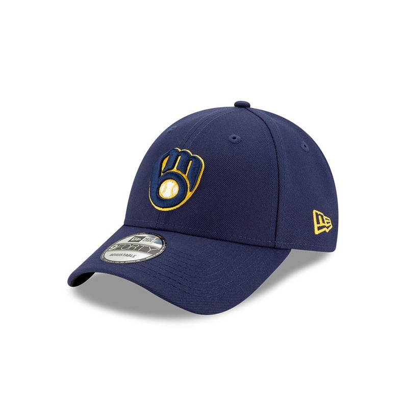Milwaukee Brewers 9FORTY MLB The League Navy Cap One Size
