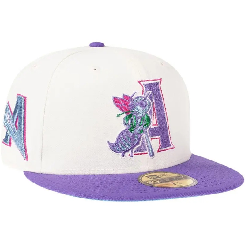 New Era Augusta GreenJackets Cream Metallic Prime Two Tone 59FIFTY Fitted Hat