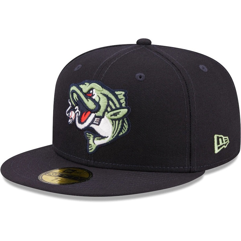 New Era Gwinnett Stripers Navy Home Logo Authentic Collection 59FIFTY Fitted Hat