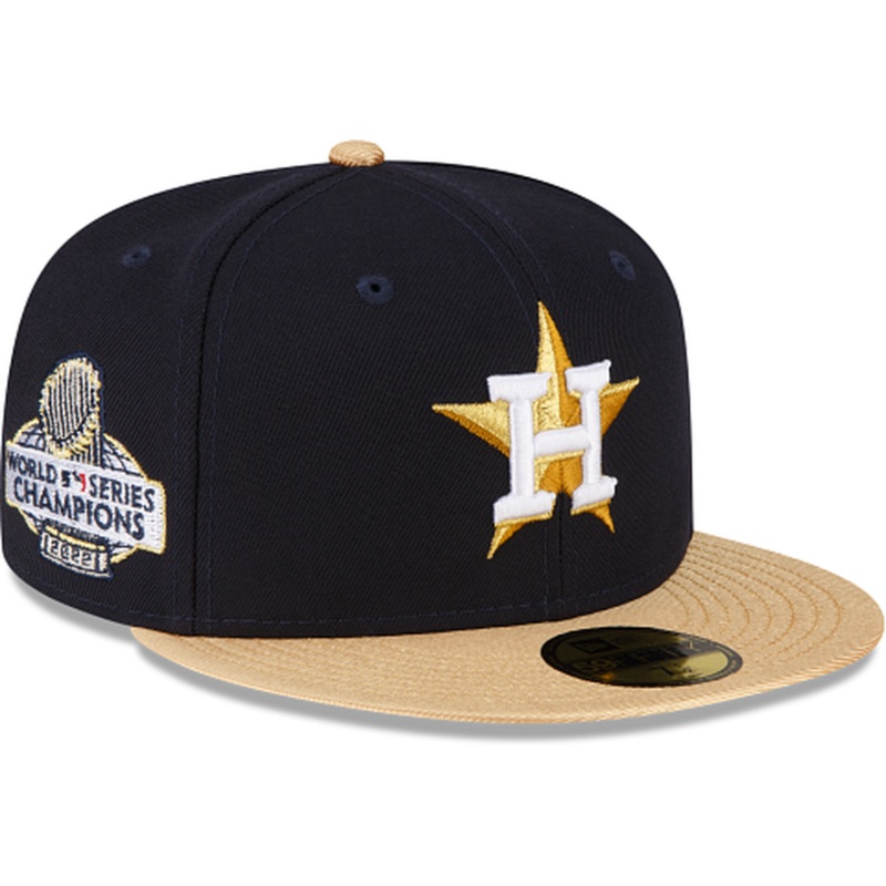 New Era Houston Astros Gold 2023 59FIFTY Fitted Hat