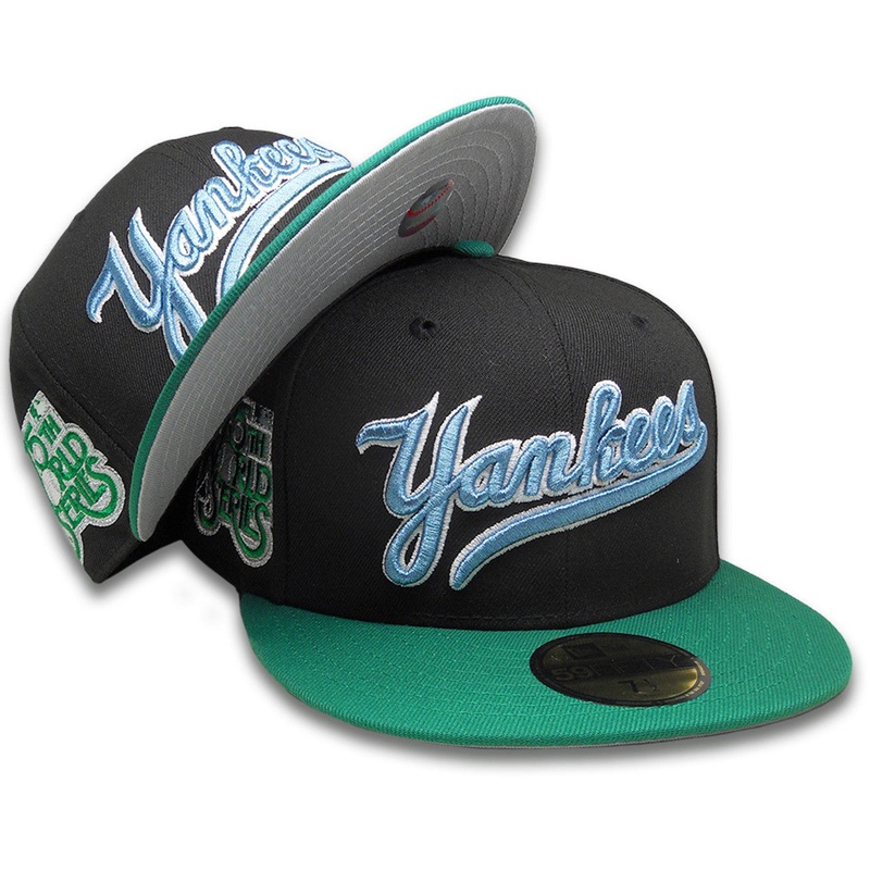 New Era New York Yankees ‘Yusuke’ 75th World Series Black/Green/Sky Blue 59FIFTY Fitted Hat