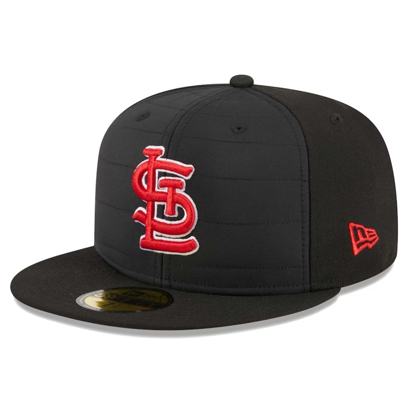 New Era St. Louis Cardinals Black Quilt 2023 59FIFTY Fitted Hat