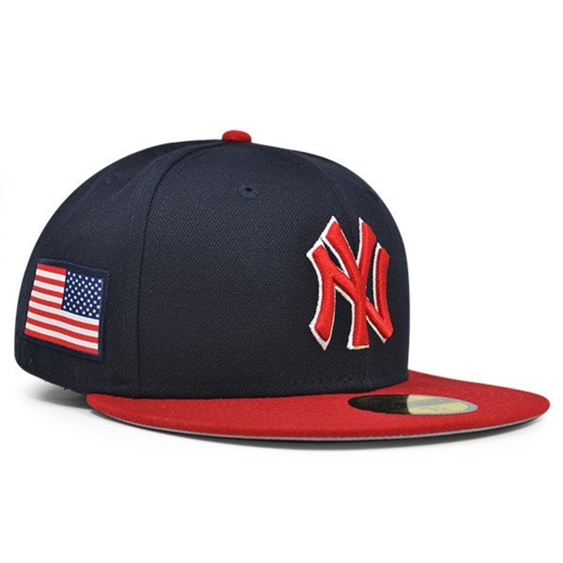 New York Yankees USA COUNTRY COLORS FITTED 59Fifty New Era MLB Hat 7