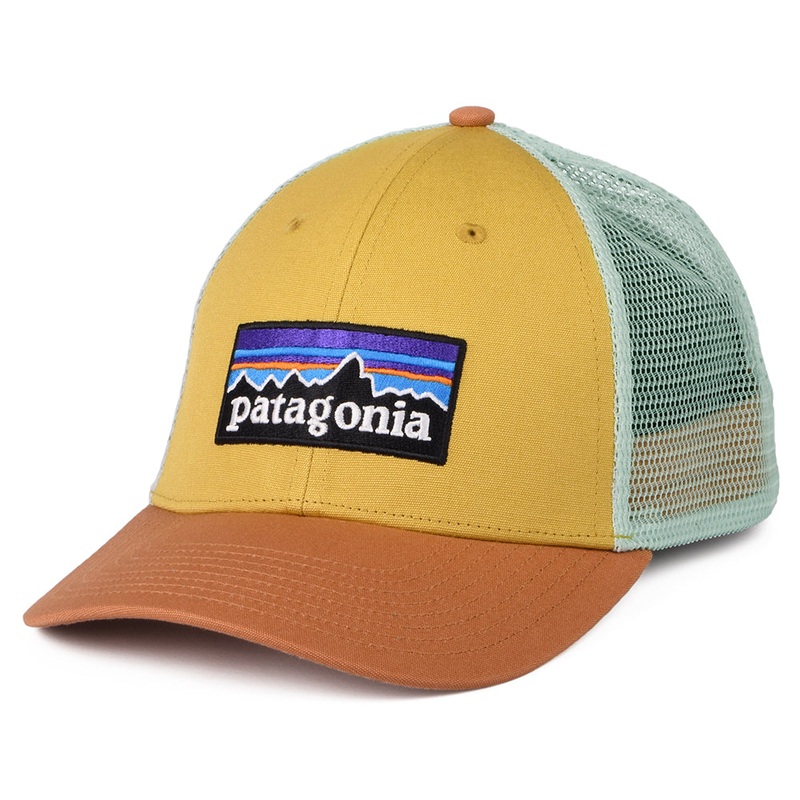 Patagonia Hats P-6 Logo Organic Cotton LoPro Trucker Cap – Mustard-Clay Adjustable