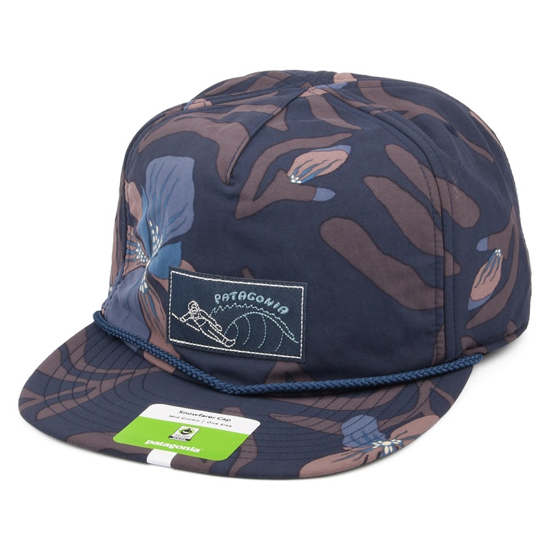 Patagonia Hats Snowfarer Recycled Unstructured Strapback Cap – Navy-Multi Adjustable