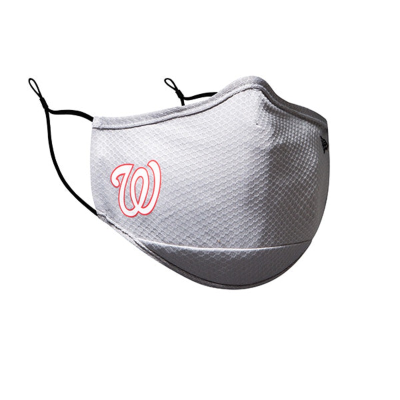 Washington Nationals New Era Adult MLB On-Field Face Covering Mask – Gray