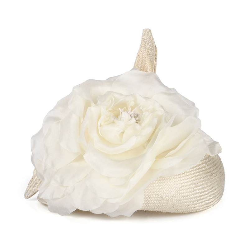 Whiteley Hats Fleur Straw Pillbox Hat – Ivory 1-Size