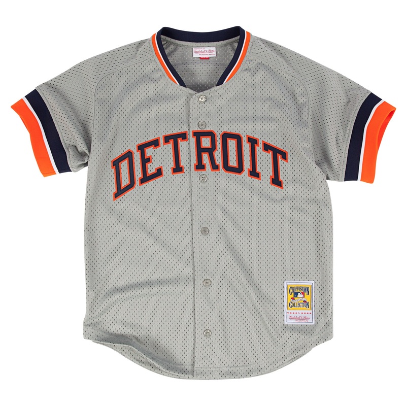 Detroit Tigers #23 Kirk Gibson Mitchell & Ness 1987 Authentic Mesh BP Jersey m