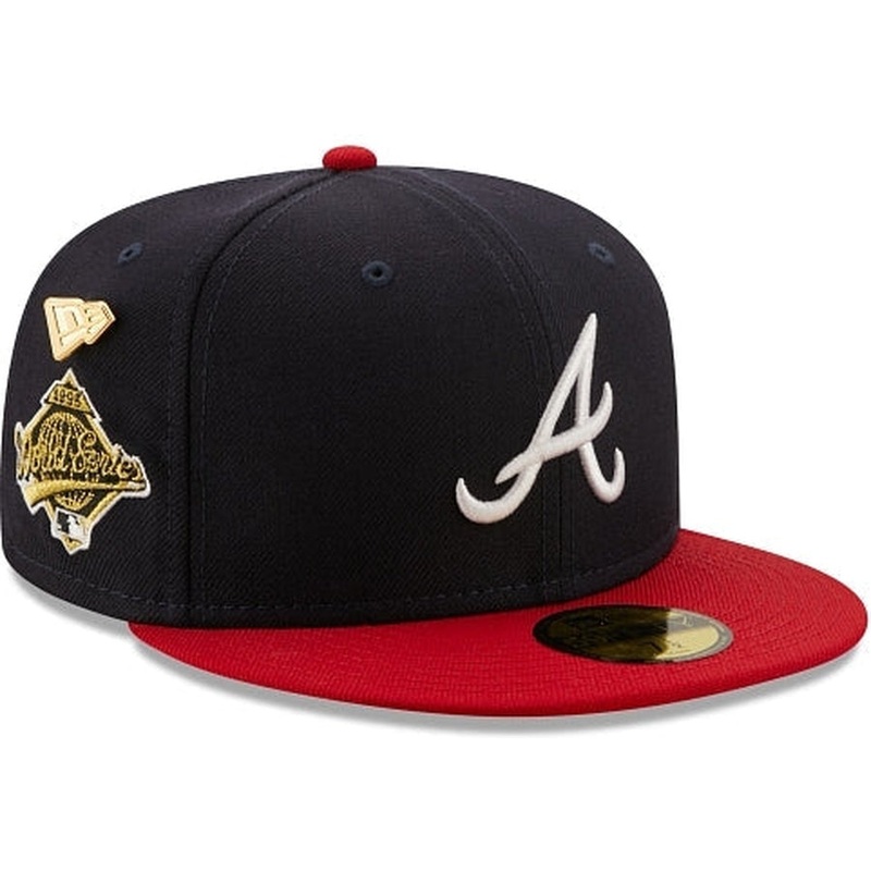 New Era Atlanta Braves 1995 Logo History 59FIFTY Fitted Hat