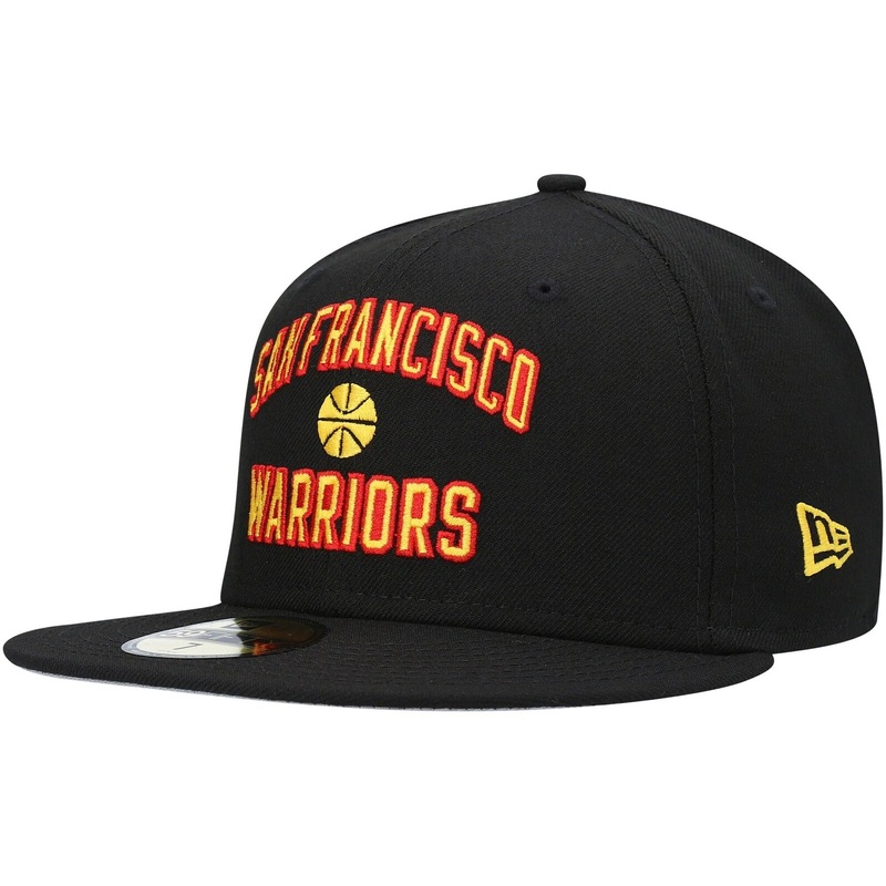 New Era Black Golden State Warriors Hardwood Classics Collection 59FIFTY Fitted Hat