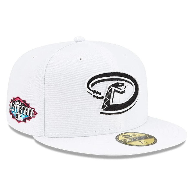 New Era White Arizona Diamondbacks Floral Undervisor 59FIFTY Fitted Hat
