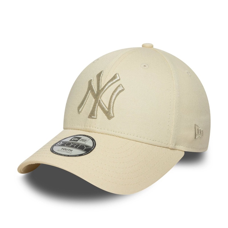 New York Yankees Youth MLB Metallic Cream 9FORTY Adjustable Cap Child