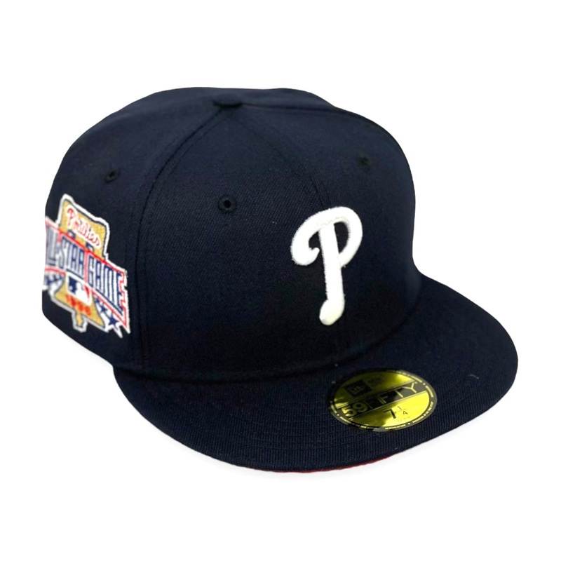 PHILADELPHIA PHILLIES (NAVY) (1996 ALLSTARGAME) NEW ERA 59FIFTY FITTED (RED UNDER VISOR) 67/8