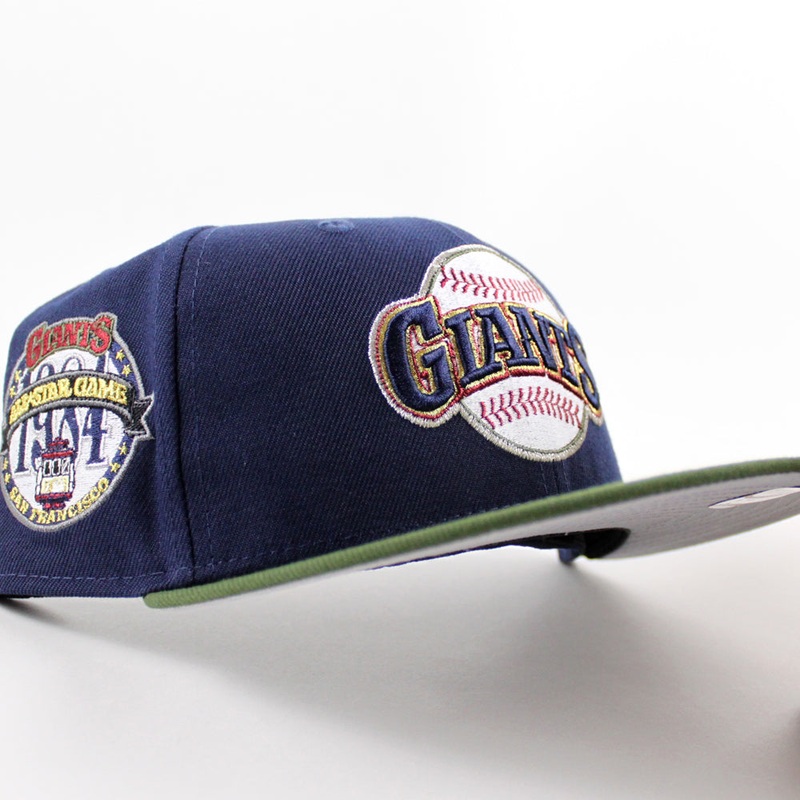 San Francisco Giants 1984 All Star Game New Era 59Fifty Fitted Hat (Oceanside Rifle Green Gray Under Brim) 7