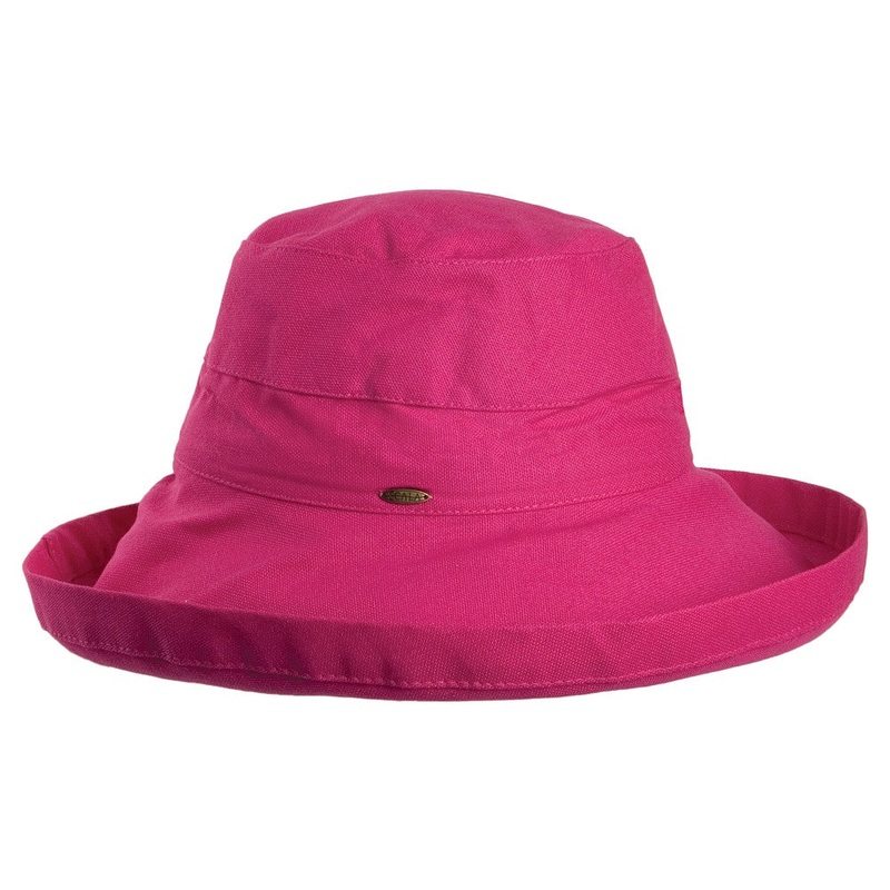 Scala Hats Lanikai Packable Sun Hat – Fuchsia 1-Size