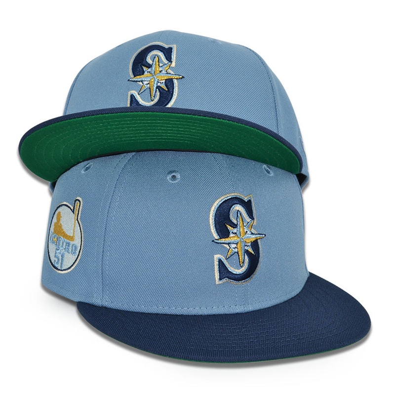Seattle Mariners “THE ICHI” Exclusive New Era 59Fifty Fitted Hat – Faded Blue/Ocean Side 6 7/8