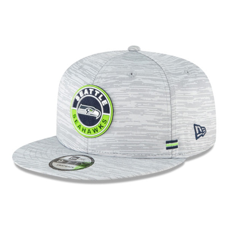 Seattle Seahawks New Era 2020 NFL Sideline Official 9FIFTY Snapback Hat – Gray