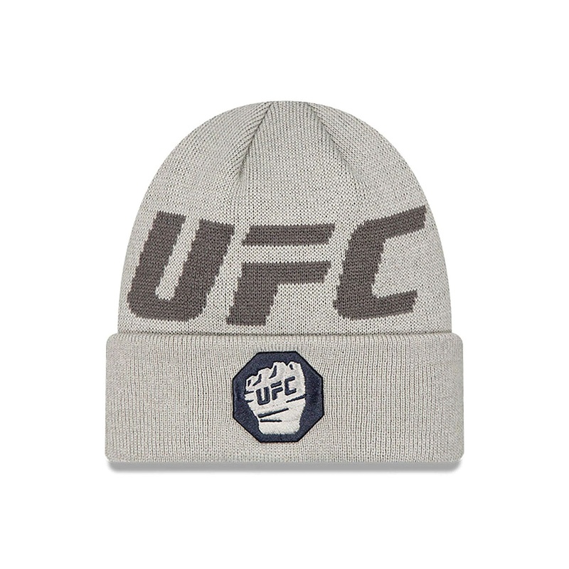 Ultimate Fighting UFC MMA Grey Cuff Knit Beanie Hat OSFM