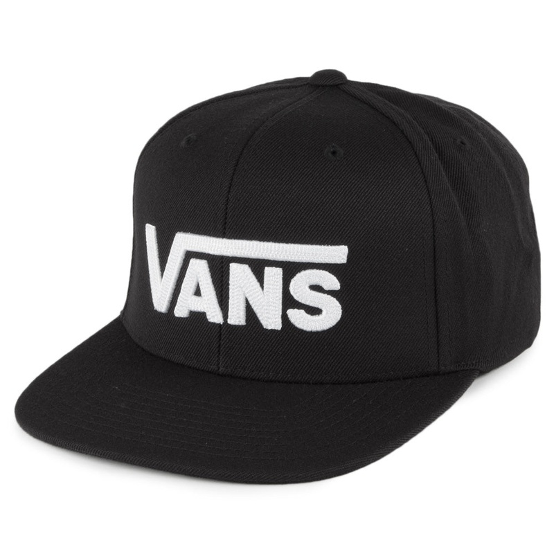 Vans Hats Drop V II Snapback Cap – Black-White Adjustable