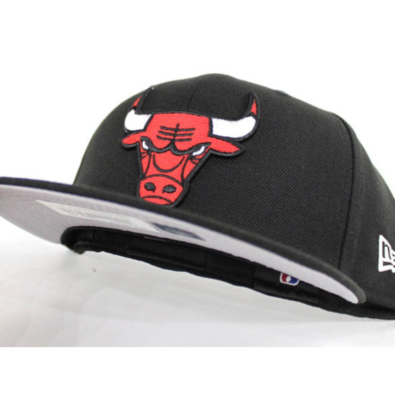 Chicago Bulls New Era 59fifty Fitted Hat (BLACK GRAY UNDER BRIM) 7