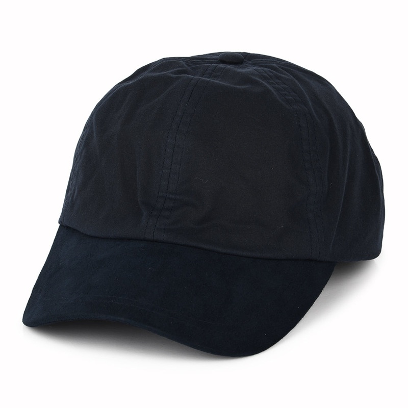 Failsworth Hats British Waxed Cotton Baseball Cap – Navy Blue Adjustable