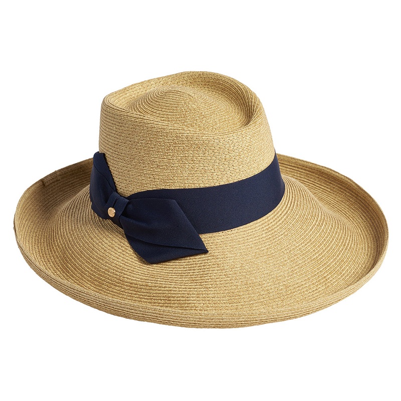 Failsworth Hats Sissinghurst Straw Sun Hat with Bow – Natural 1-Size