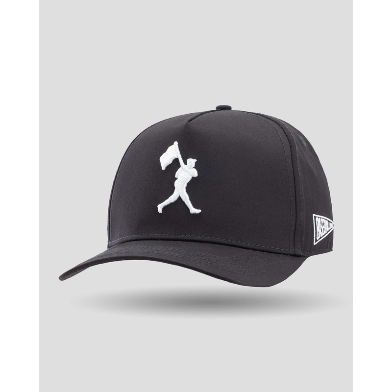 Flag Man Five Panel Cap – Black
