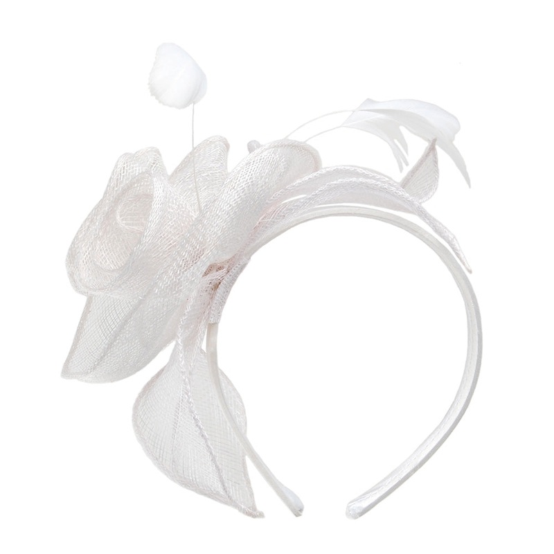 Jane Anne Designs Pixie Fascinator – White 1-Size
