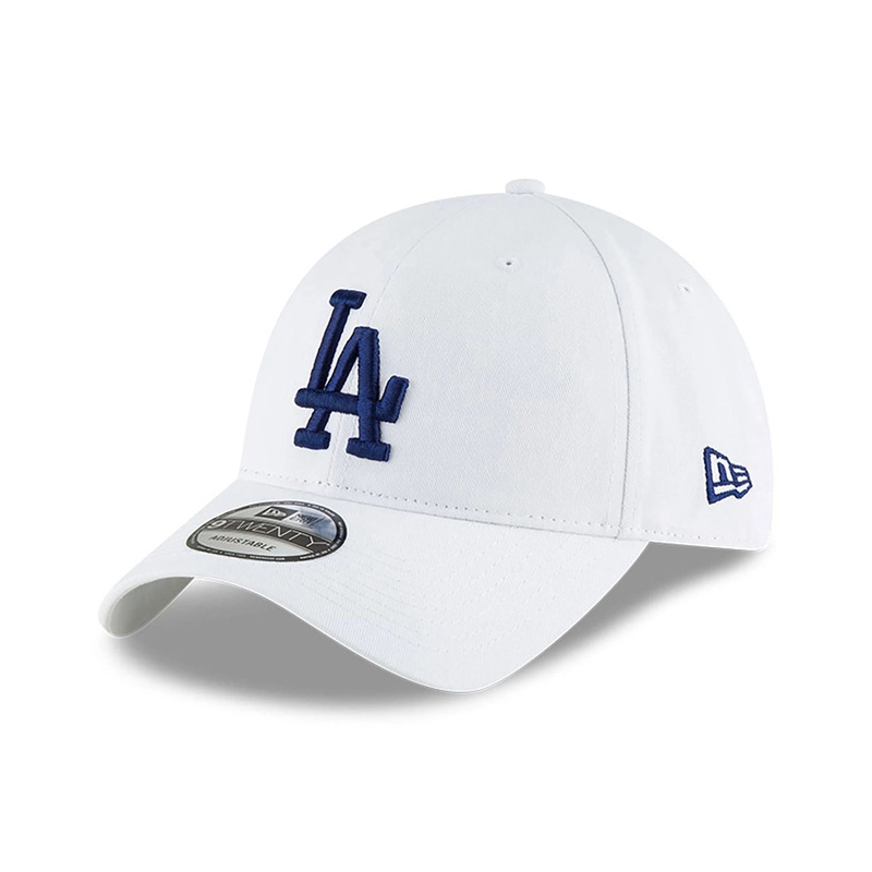 LA Dodgers MLB Core Classic White 9TWENTY Adjustable Cap OSFM
