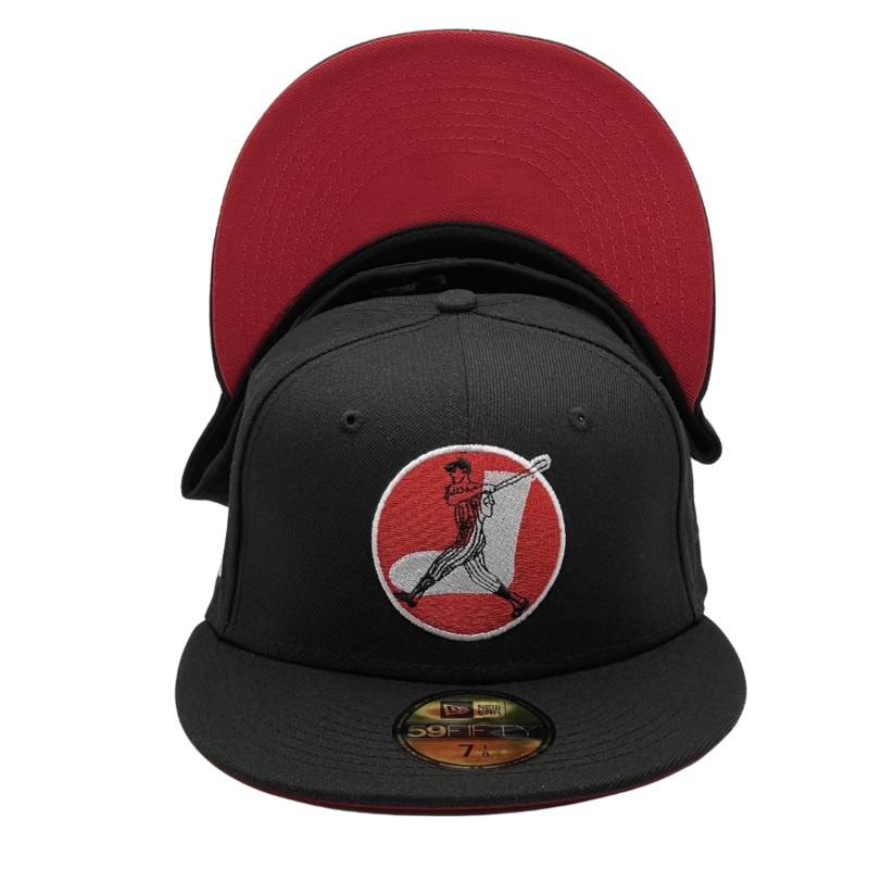 New Era Chicago White Sox Black 1975 75th Anniversary Red Undervisor 59FIFTY Fitted Hat