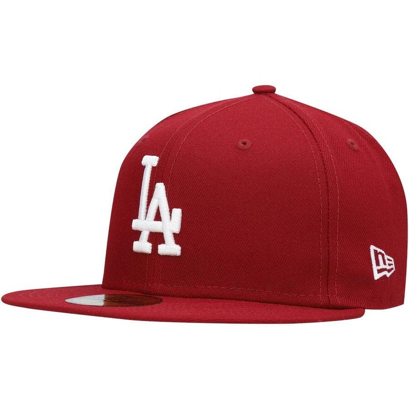 New Era Los Angeles Dodgers Cardinal Logo 59FIFTY Fitted Hat