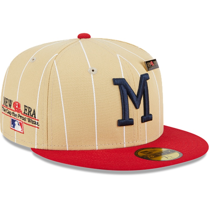 New Era Milwaukee Braves Pinstripe ’59FIFTY Day’ 2023 59FIFTY Fitted Hat