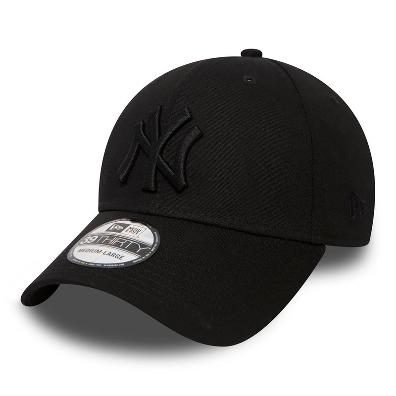 New York Yankees 39THIRTY League Basic Tonal Black Cap S-M