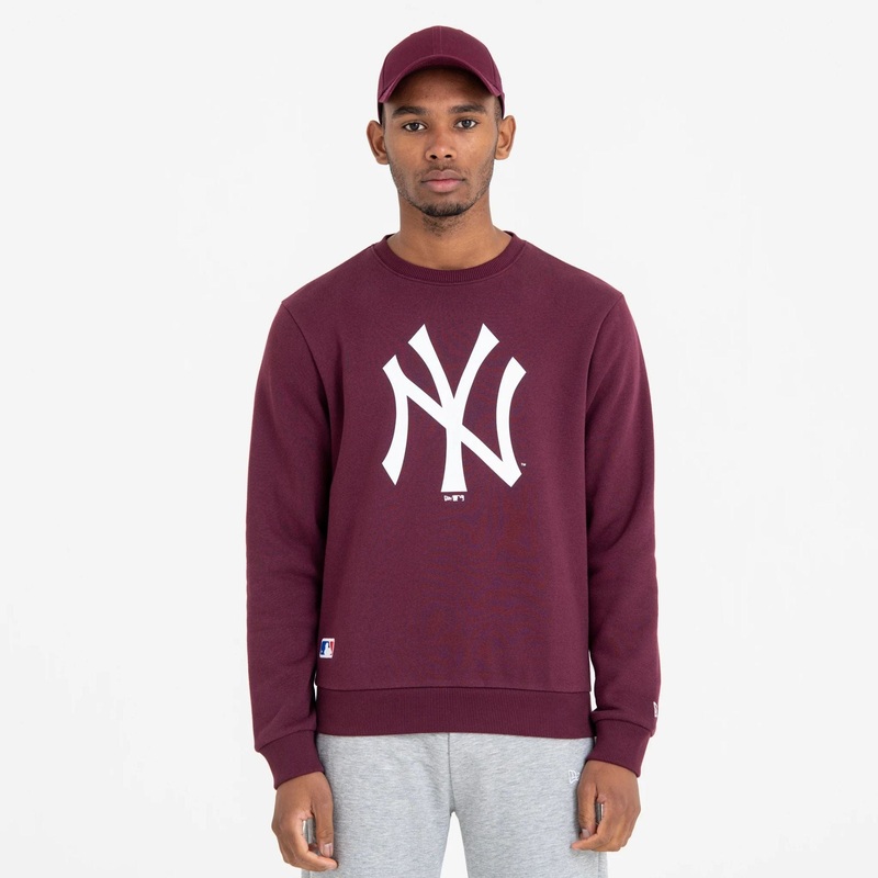 New York Yankees MLB Regular Dark Purple Crew Neck Sweatshirt XS