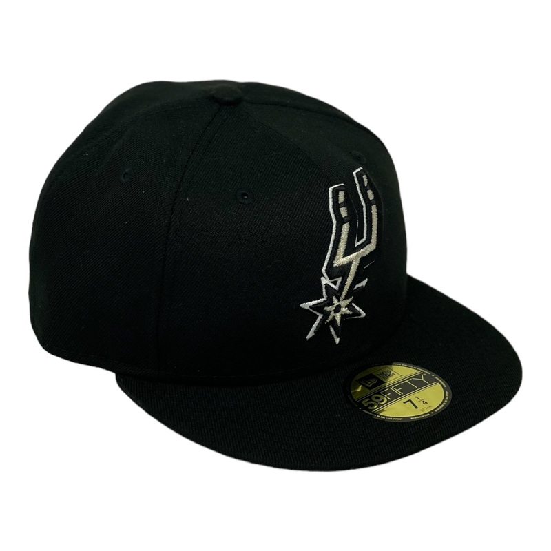 SAN ANTONIO SPURS (BLACK/ WHITE) 59FITY NEW ERA FITTED 67/8