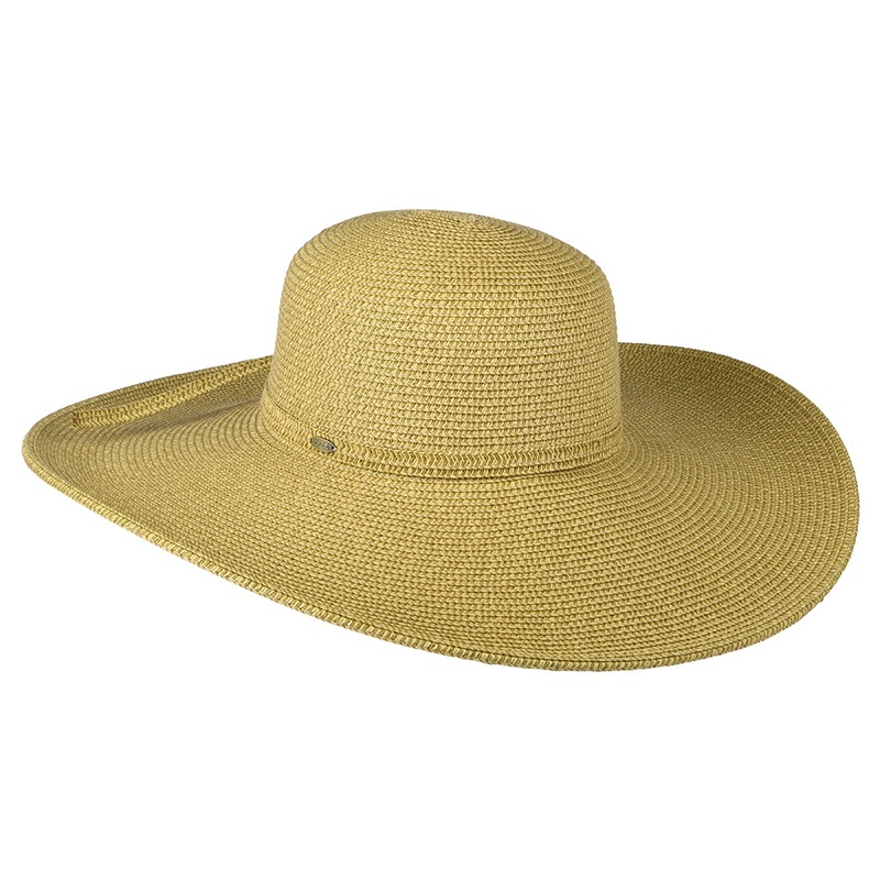 Scala Hats Newport Paper Braid Wide Brim Sun Hat – Natural 1-Size