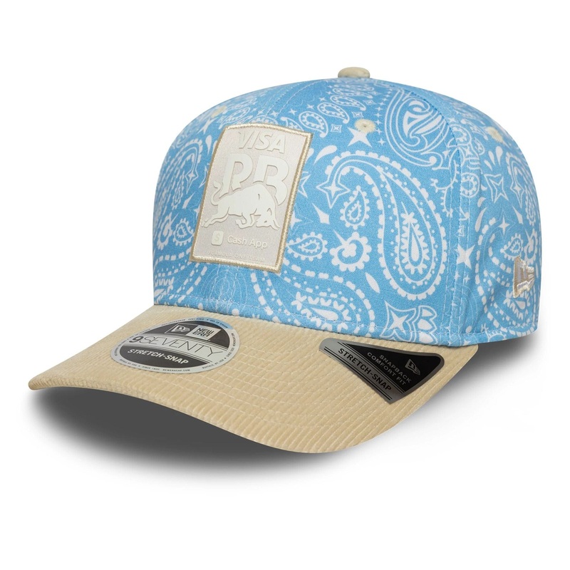 Visa Cash App Racing Bulls Pastel Blue 9SEVENTY Stretch Snap Adjustable Cap OSFM