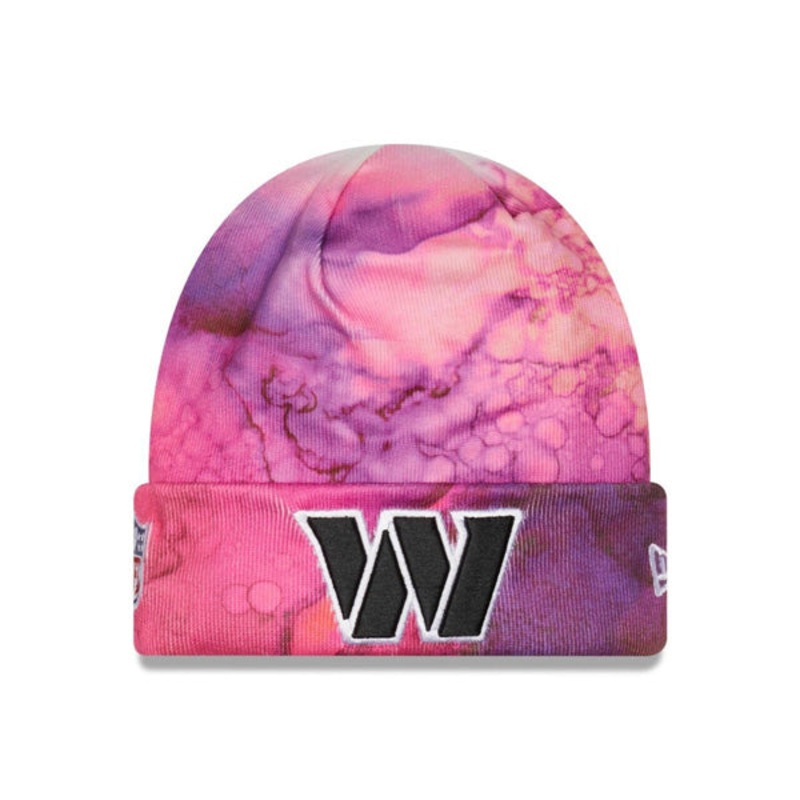 Washington Commanders New Era 2022 NFL Crucial Catch Knit Hat – Pink