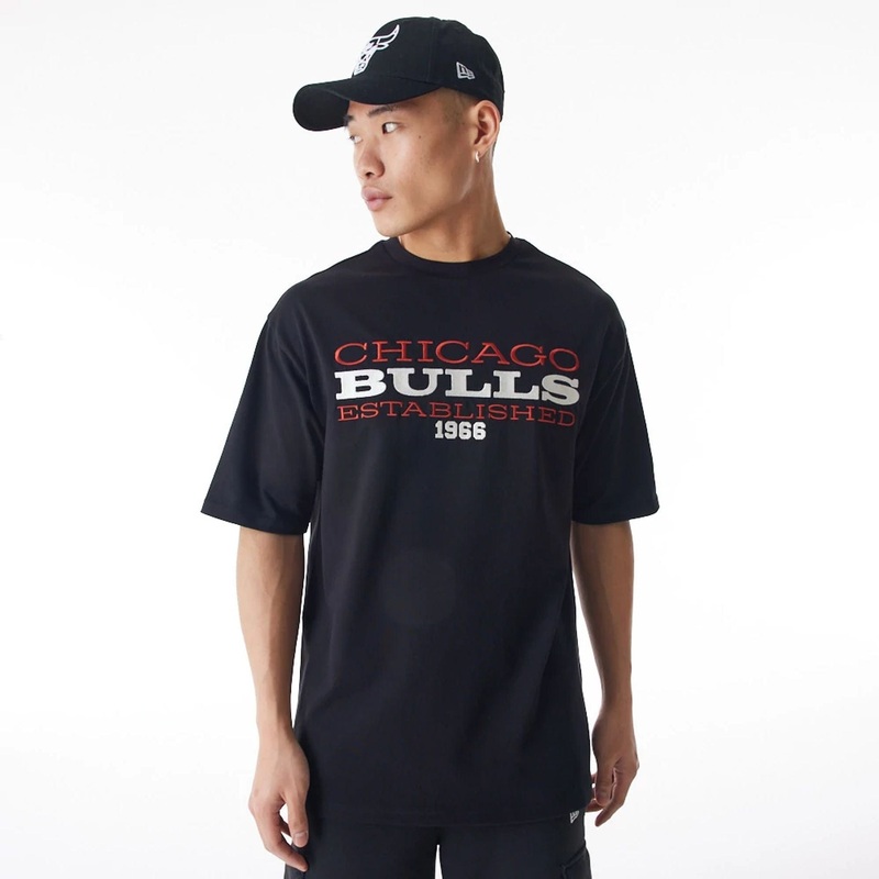 Chicago Bulls NBA Lifestyle Black T-Shirt XS
