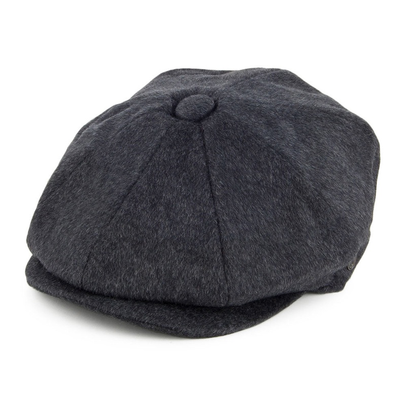 Jaxon & James Pure Wool Harlem Newsboy Cap Charcoal Wholesale Pack Prepack