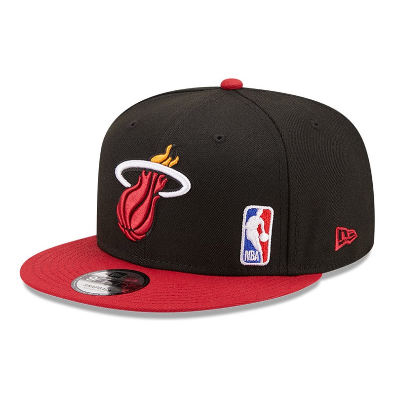 Miami Heat 9FIFTY Team Arch Black Cap S-M
