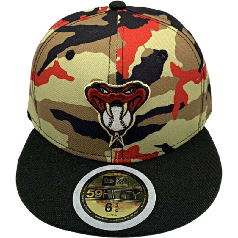 New Era Arizona Diamondbacks Cream/Black/Red Camo 59FIFTY Fitted Hat