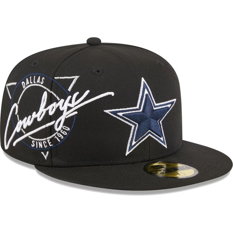 New Era Dallas Cowboys Black Neon Emblem 2023 59FIFTY Fitted Hat