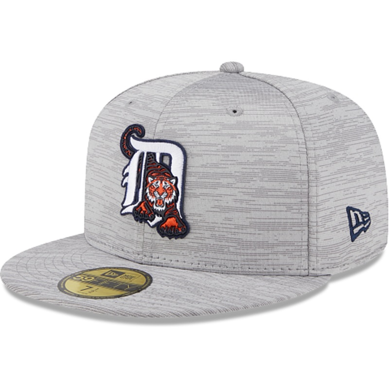 New Era Detroit Tigers 2023 Clubhouse Gray 59FIFTY Fitted Hat